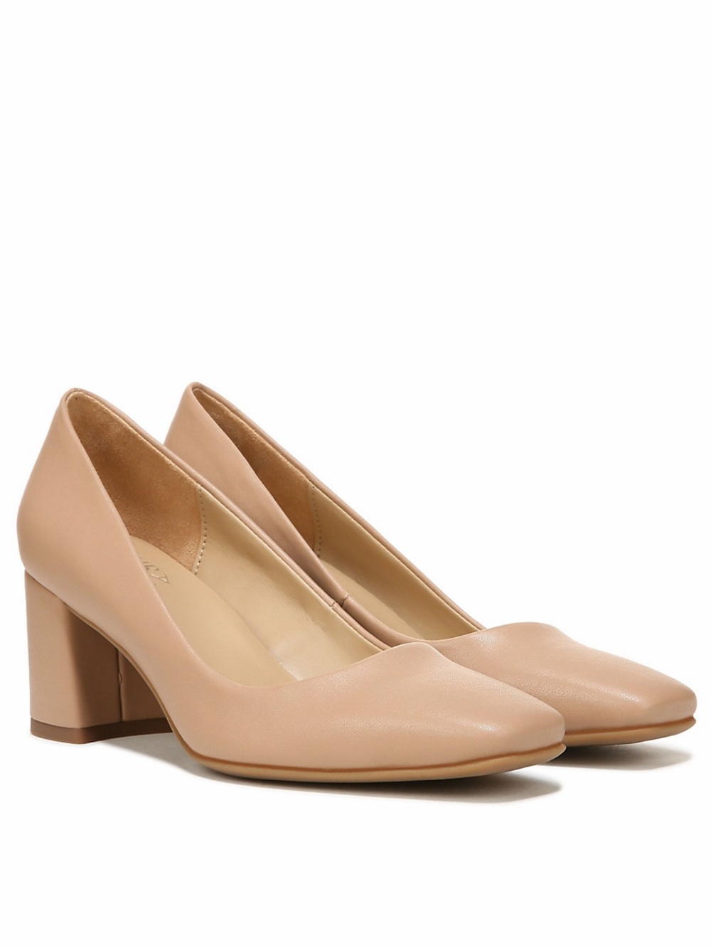 Naturalizer Women's Nude 2 1/2 inc Block Heel Pumps 9 W. Brand New without tags